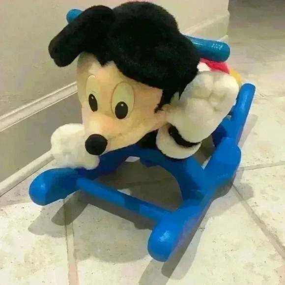 Vintage Mickey Mouse Rocking Horse Ride On - Picture 1 of 5